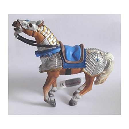 BULLYLAND Figurka Koń Wojenny Niebieskie Siodło Bullyland