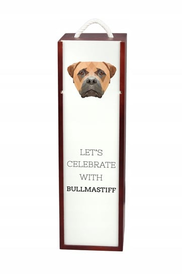 Bulmastif Pudełko na wino z geometrycznym psem Inna marka