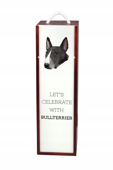 Bulterier Pudełko na wino z geometrycznym psem Inna marka