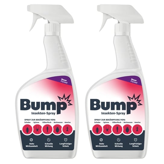 BUMP INSEKTEN-SPRAY Środek owadobójczy na mrówki karaluchy pluskwy 500ml x2 Bump