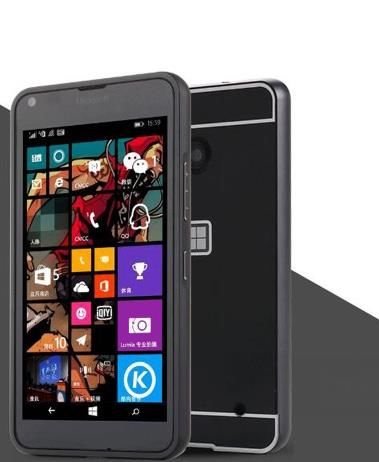 Bumper Alu Microsoft Lumia 550 Czarny Bestphone