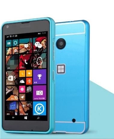 Bumper Alu Microsoft Lumia 550 Niebieski Bestphone