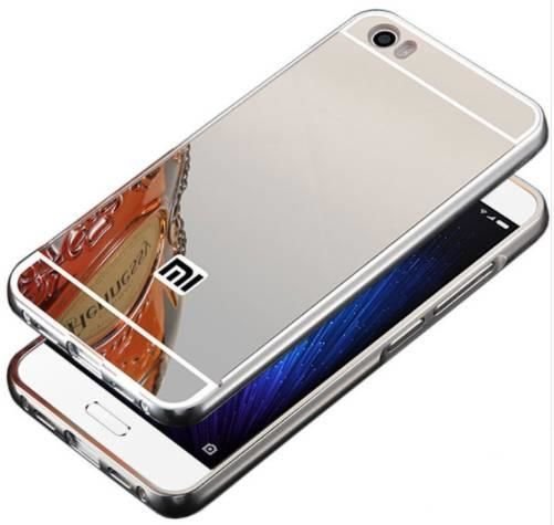 Bumper Mirror Xiaomi Mi5 Srebrny Bestphone