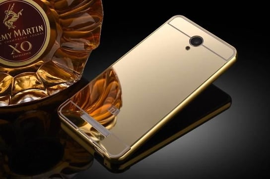 Bumper Mirror Xiaomi Redmi Note 2 Złoty Bestphone