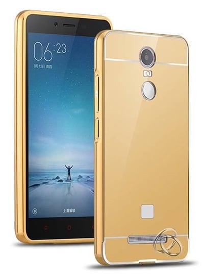 Bumper Mirror Xiaomi Redmi Note 3 Złoty Bestphone