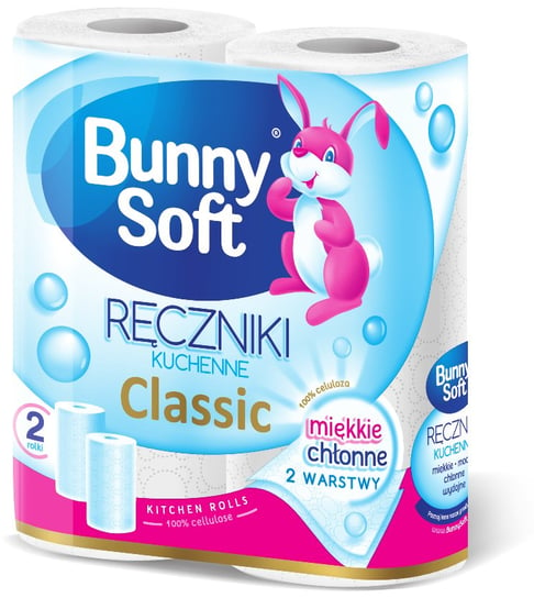 Bunny Soft Ręcznik kuchenny w rolce CLASSIC 2-warstwowe celuloza, 50 listków Unilever Polska Sp. z o.o.