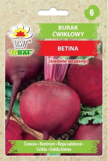 Burak ćwikłowy BETINA
Beta vulgaris L. Toraf