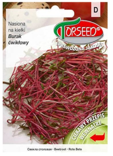 Burak ćwikłowy czerwony, nasiona na kiełki 100g - Torseed Torseed