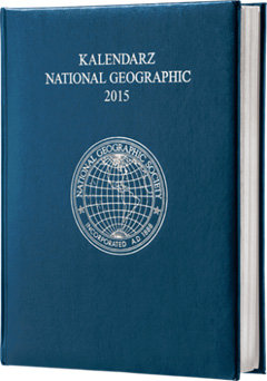 Burda NG, Kalendarz National Geographic 2015, książkowy, granatowy Burda NG