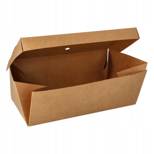 Burger Box Rozkładany Zestaw Pure 13X25X10Cm 20Szt SlowPack