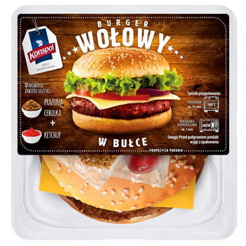 Burger Wołowy W Bułce 170 G Konspol Inny producent