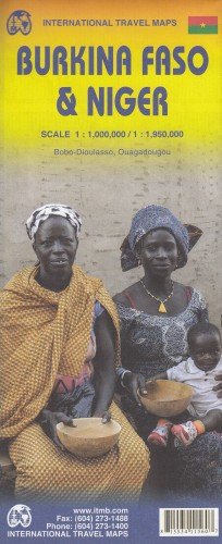Burkina Faso i Niger. Mapa 1:1 000 000, 1:1 950 000 ITMB ITMB Publishing