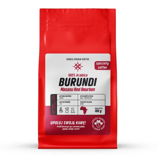 Burundi Masasu KAWA ZIARNISTA (Kawa Specialty) - 100 g. COFFEE HUNTER