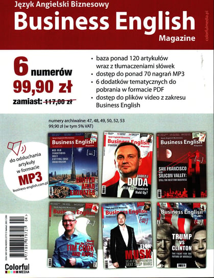 Business English Magazine Zestaw Colorful Media