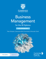 Business Management For The Ib Diploma Coursebook With Digital Access Stimpson Peter