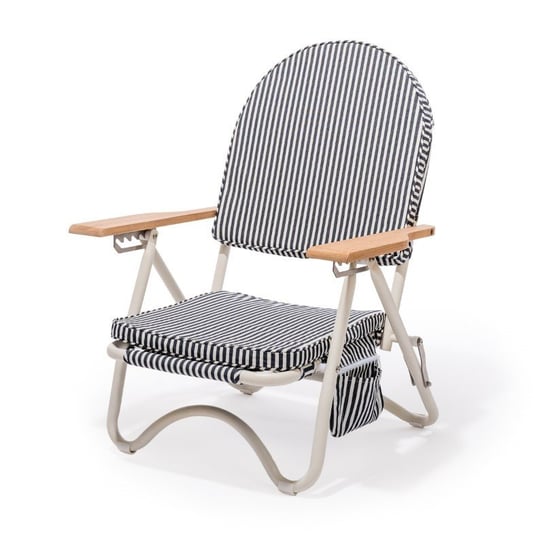 Business & Pleasure Co. - Krzesło składane z kieszenią The Pam Chair, lauren's navy stripe Business & Pleasure Co.