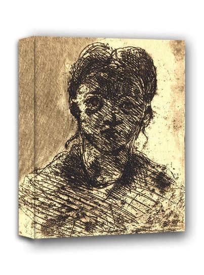 Bust of a Girl, Paul Cézanne - obraz na płótnie 70x100 cm Galeria Plakatu