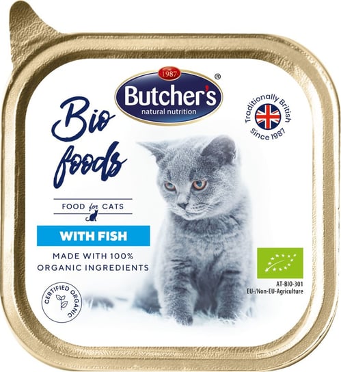 BUTCHER'S Bio Food Cat z rybą 85g Butchers