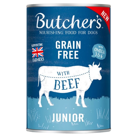 Butcher's Junior Karma dla psa kawałki z wołowiną w galaretce 400 g Butcher's