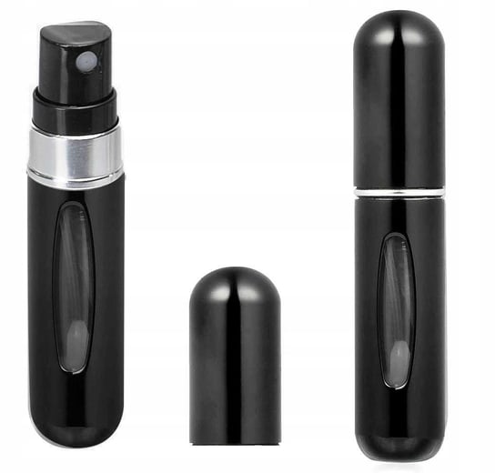 Buteleczka perfumy fiolka zaworek atomizer świecący, Czarny, 6 ml MAWE
