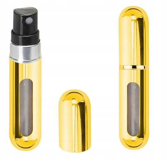 Buteleczka perfumy fiolka zaworek atomizer świecący, Złoty, 6 ml MAWE