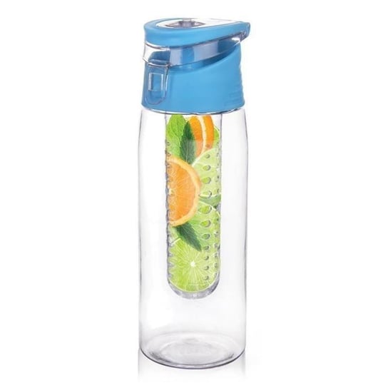 Butelka Bidon sportowy na wodę napoje - infuser na owoce - niebieska 650ml EH Excellent Houseware