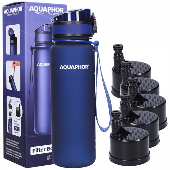 Butelka Filtrująca Aquaphor City 0,5L +5 Wkładów AQUAPHOR