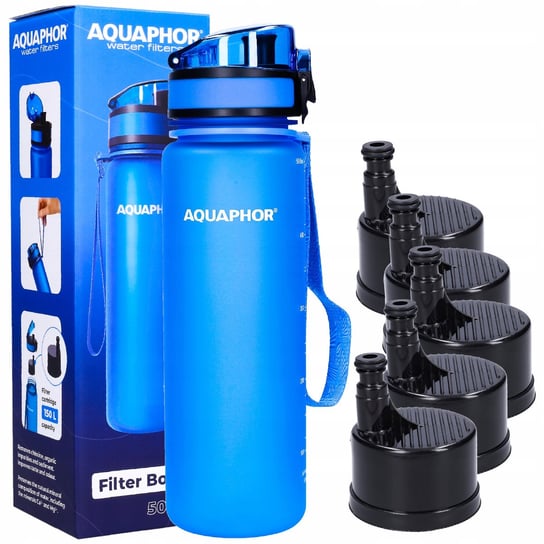 Butelka Filtrująca Aquaphor City 0,5L +5 Wkładów AQUAPHOR