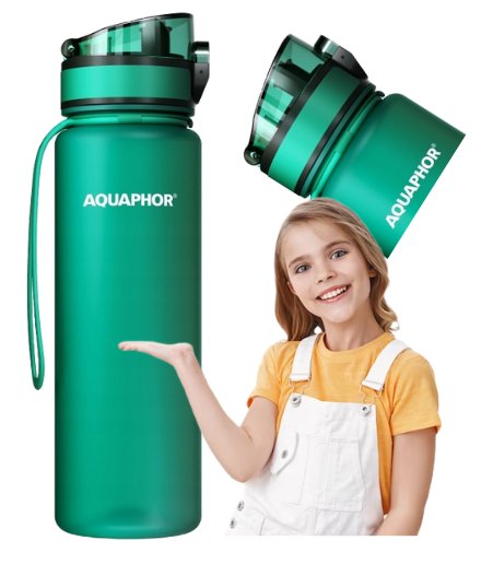 Butelka Filtrująca Aquaphor City, Butelkowa Zieleń AQUAPHOR