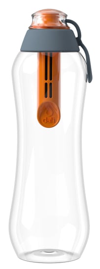 Butelka filtrująca DAFI 0,5L stal/pomarańcza Dafi