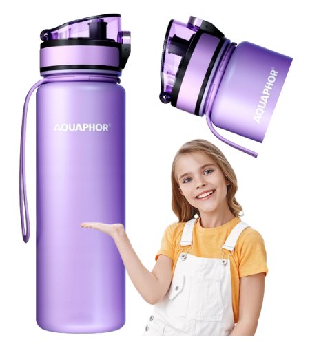 Butelka filtrująca do wody Aquaphor 0,5l fiolet AQUAPHOR