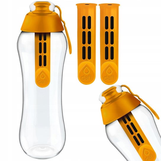 Butelka Filtrująca Wodę Dafi 0,5L Pomarańczowa + 2 Filtry Wody Dafi Dafi