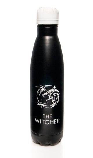 Butelka metalowa, The Witcher, czarna Wiedźmin