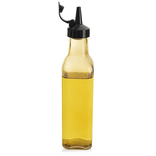 Butelka na oliwę z dozownikiem szklana żółta 265 ml Inna marka