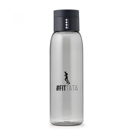 Butelka na wodę HPBA DOT #Fittata, szara, 600 ml Pearl
