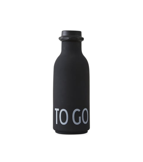 Butelka na wodę TO GO, czarna, 500 ml Design Letters
