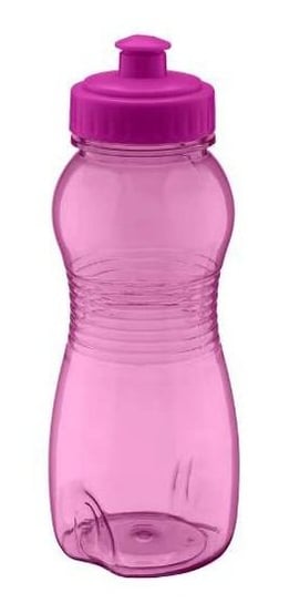 Butelka sportowa bidon COLORS 500 ml różowa transparentna tworzywo wyprofilowana wygodne trzymanie Galicja