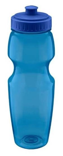 Butelka sportowa bidon COLORS 750 ml niebieska transparentna tworzywo wyprofilowana wygodne trzymanie Galicja
