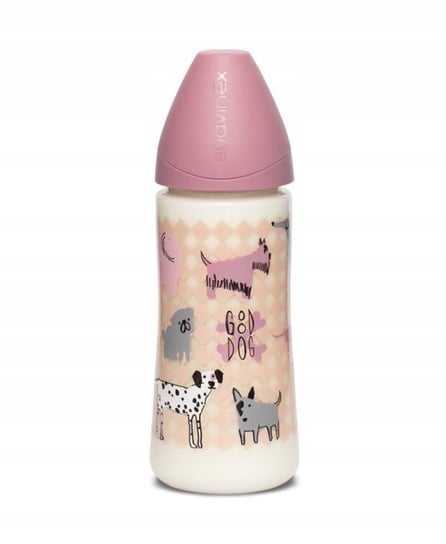Butelka Suavinex 360ml 4m+ Pies różowy Inna marka