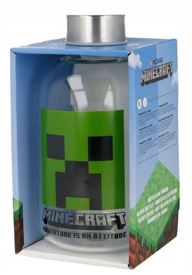 Butelka Szklany Bidon Na Wodę 620Ml - Minecraft Stor