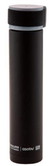 Butelka termiczna Asobu Skinny Slim 230 ml, czarna Asobu