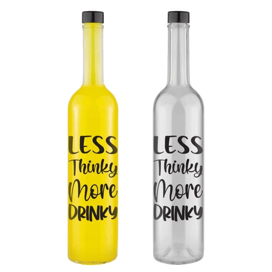 Butelka Z Napisem "Less Thinky More Drinky" Futura 500Ml Gpi Bimberek