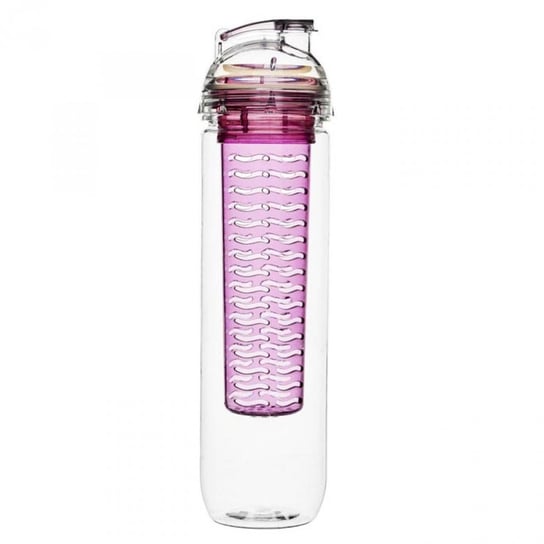 Butelka z pojemnikiem SAGAFORM Fresh, różowa, 800 ml, 28 cm Sagaform