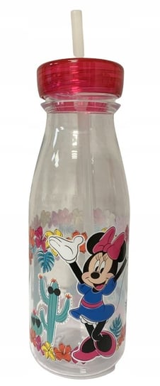 Butelka ze słomką Myszka Minnie 520ml różowa Dajar