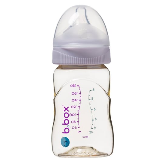 Butelka ze smoczkiem do karmienia niemowląt wykonana z PPSU, 180 ml, piwonia, b.box B.Box