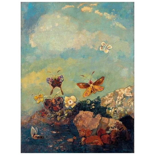 Butterflies - Odilon Redon 60x80 Legendarte