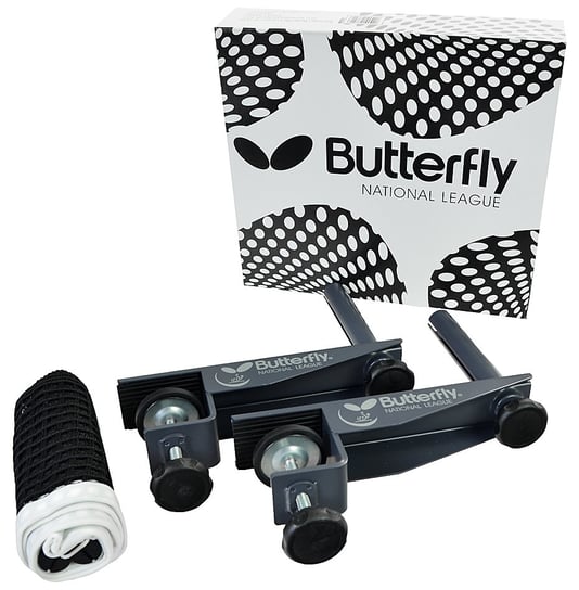 Butterfly, Uchwyt do tenisa stołowego z siatką, National League, czarny Butterfly
