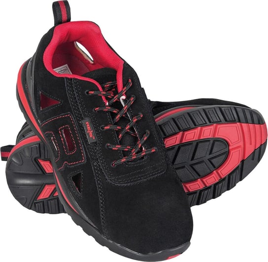 Buty bezpieczne - M&C® kolor czarno-czerwony roz.43 REIS