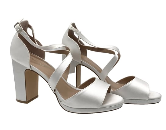 Buty damskie białe sandały satynowe ślubne Anna Field rozmiar 41 Anna Field