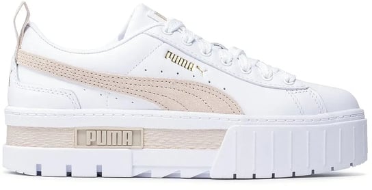 Buty damskie Puma Mayze Lth r.38 Białe Skórzane Sneakersy Platforma Puma